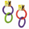 2 Pair of Spikey Color Toy Rings for Dogs