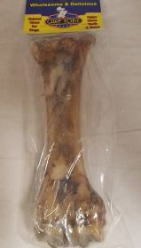7 Inch Natural Roasted Shin Bone With Marrow Bulk