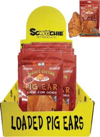 Bacon & Cheddar Loaded Pig Ears 1 Pack of 12