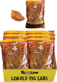 Bacon & Cheddar Loaded Pig Ears 10 Pack of 6